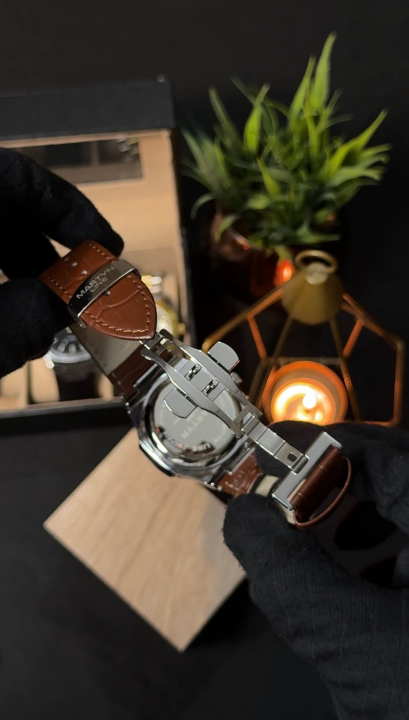 Premium MARTYN Master Lock Edition - Metal Body - High Grade Leather straps