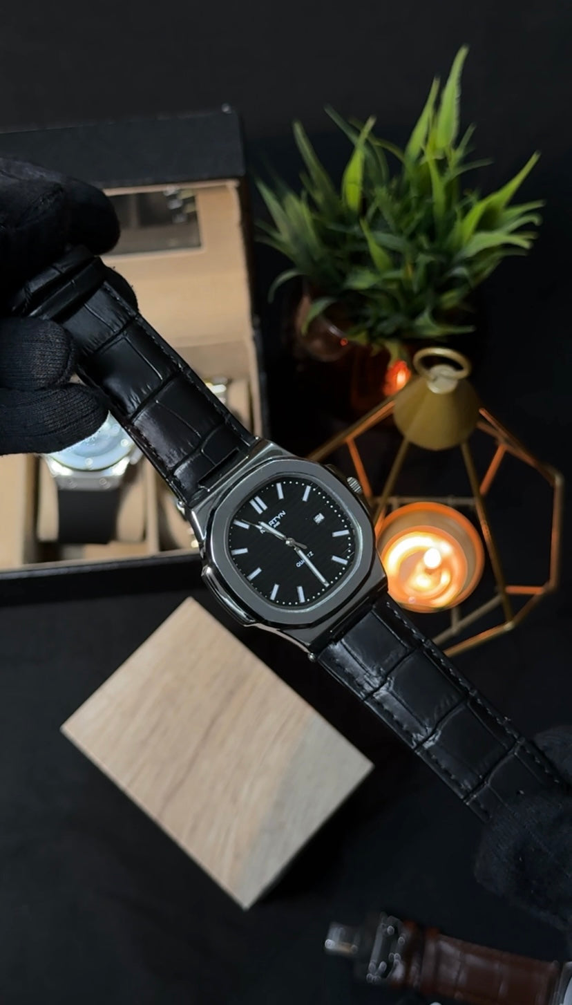 Premium MARTYN Master Lock Edition - Metal Body - High Grade Leather straps