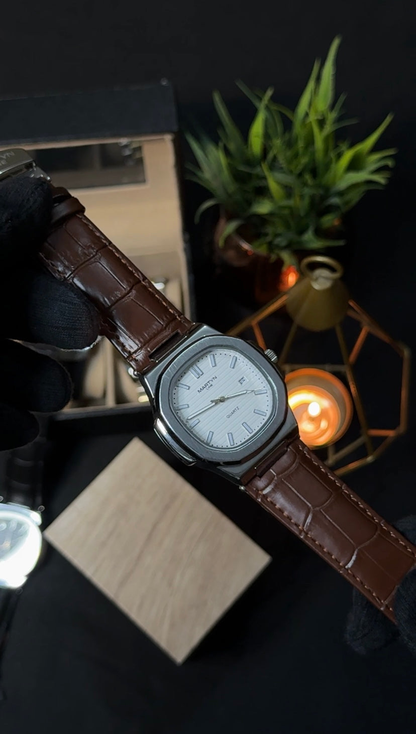 Premium MARTYN Master Lock Edition - Metal Body - High Grade Leather straps